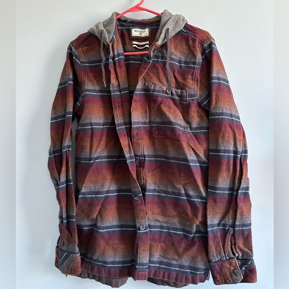 Billabong hooded flannel